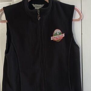 Black Long Trail Fleece Vest